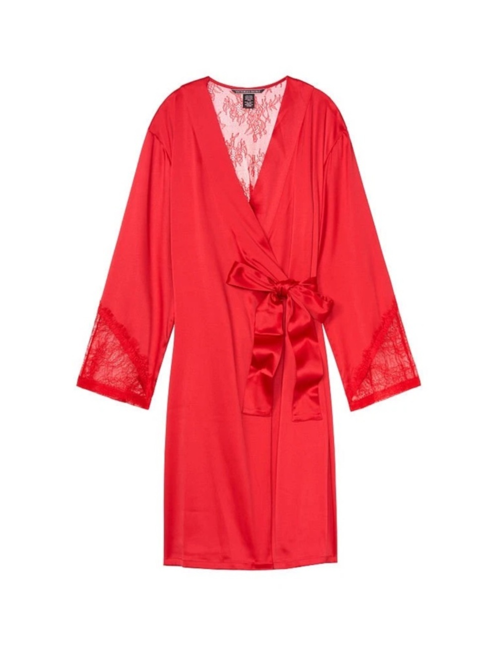 Victoria’s Secret Chantilly Lace Red Kimono